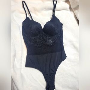 Windsor black lace bodysuit